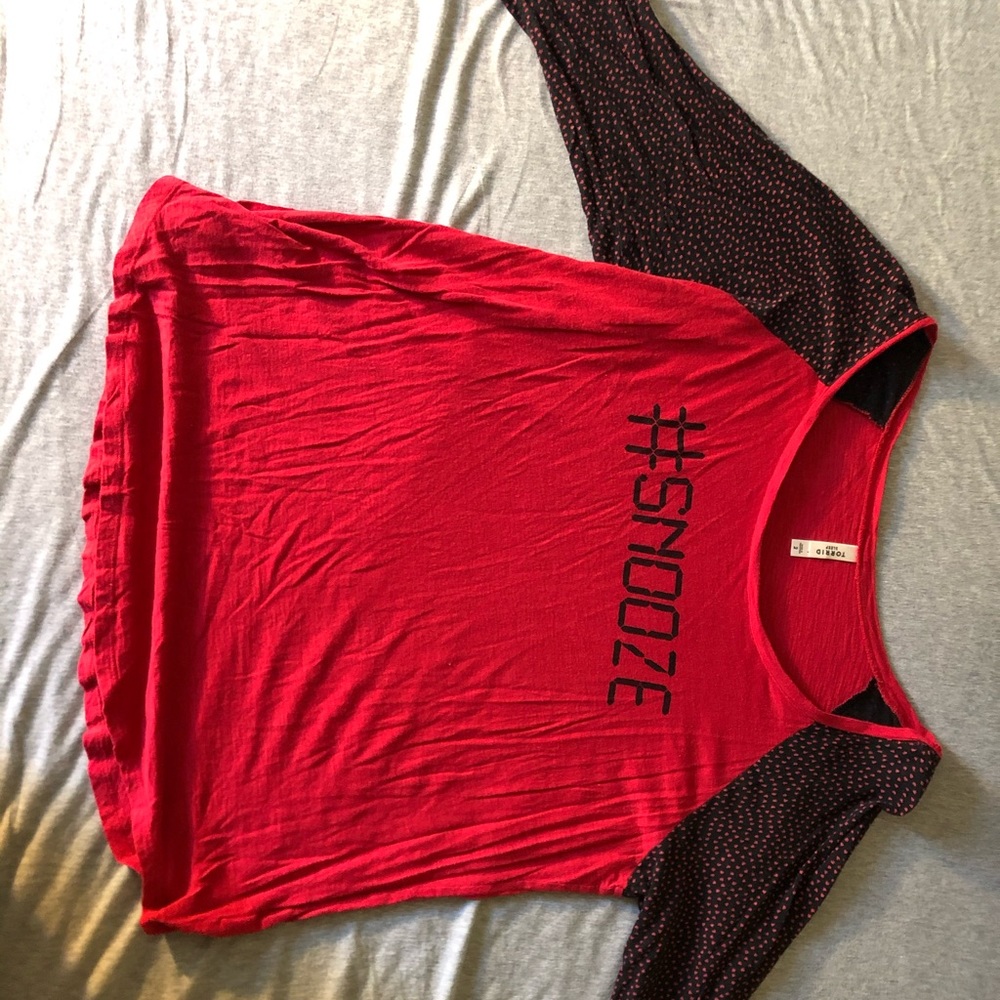 Torrid pajama snooze shirt